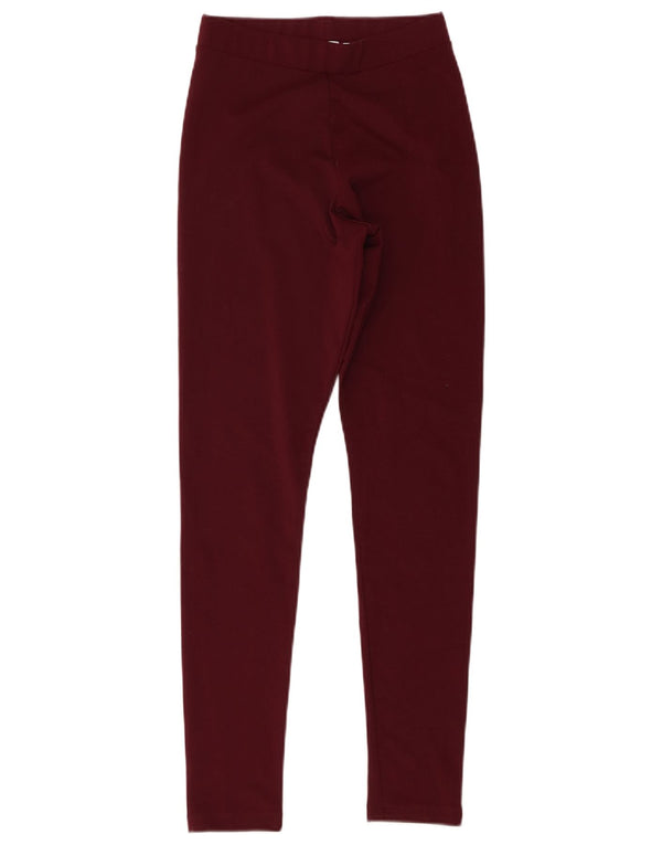 Adidas Damen Graphic Leggings UK 8 Small Burgund