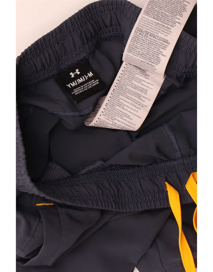Under Armour Jungen-Sportshorts, 9–10 Jahre, mittelgroß, Marineblau, Farbblock