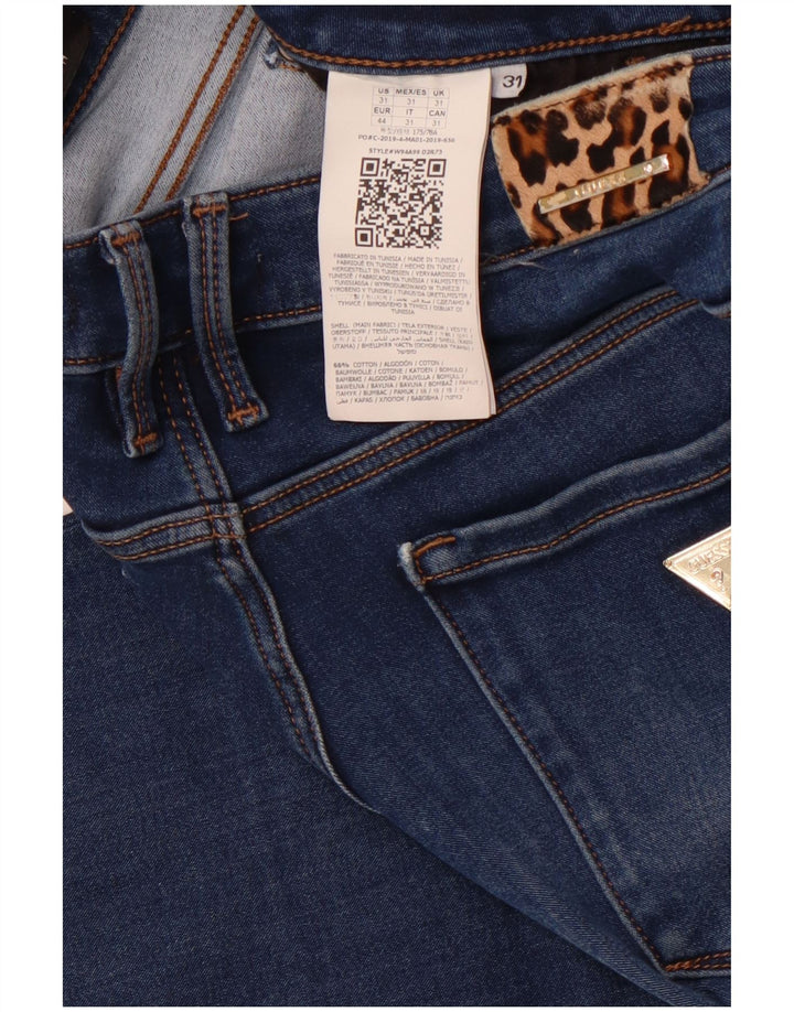 GUESS Damen Annette Skinny Jeans W31 L29 Marineblaue Baumwolle