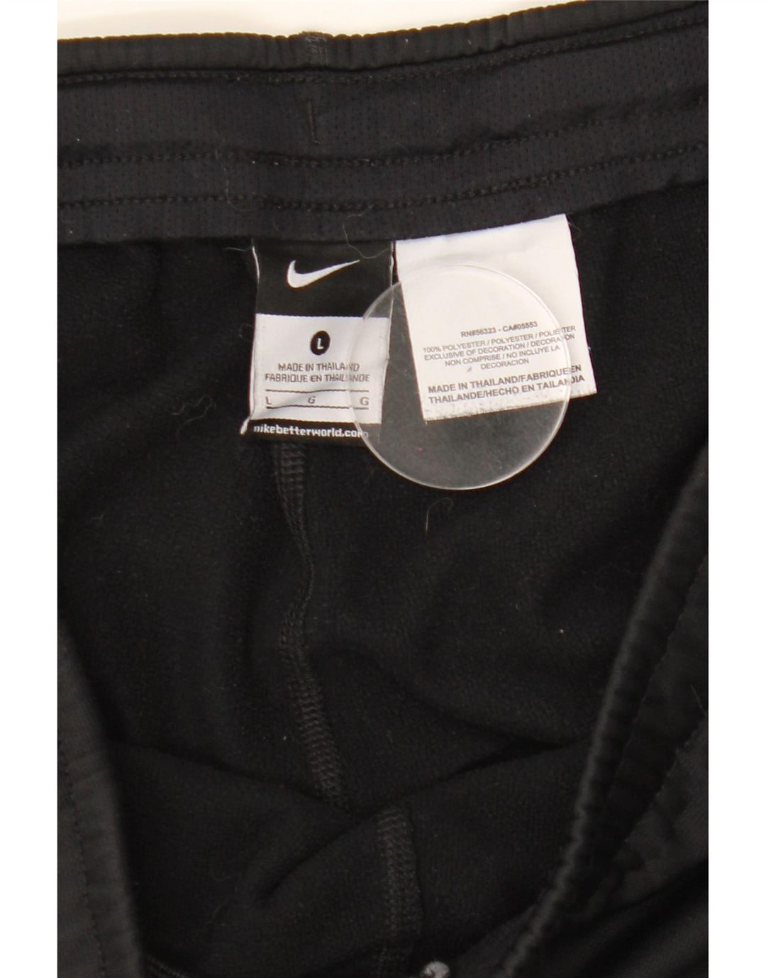 Nike Herren Therma-Fit Trainingshose, Größe L, Schwarz, Polyester