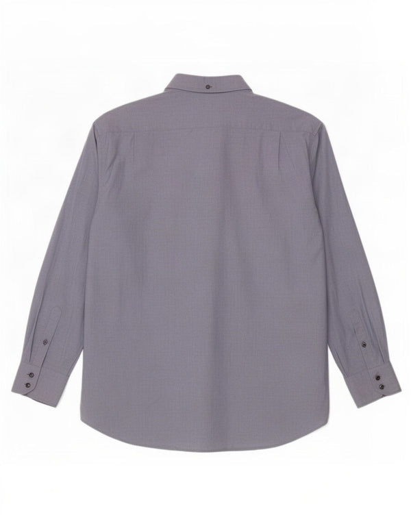 Ben Sherman Herren Oxford-Hemd 2XL Blaue Baumwolle