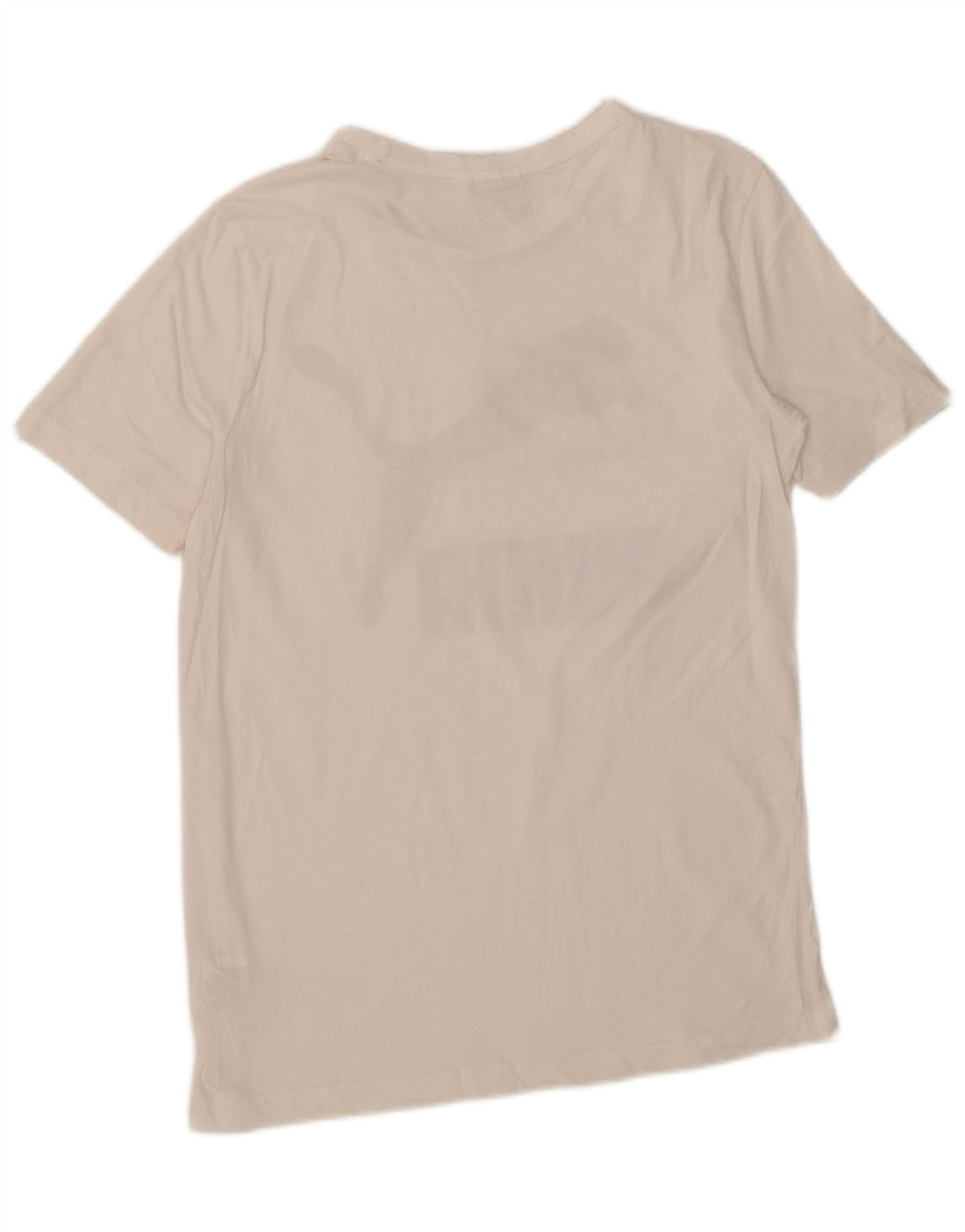 Puma Herren-T-Shirt mit Grafik, Größe S, weiße Baumwolle