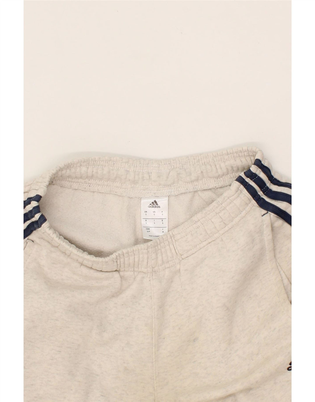 ADIDAS Mens Graphic Tracksuit Trousers Joggers Small Beige Polyester Vintage Adidas and Second-Hand Adidas from Messina Hembry 