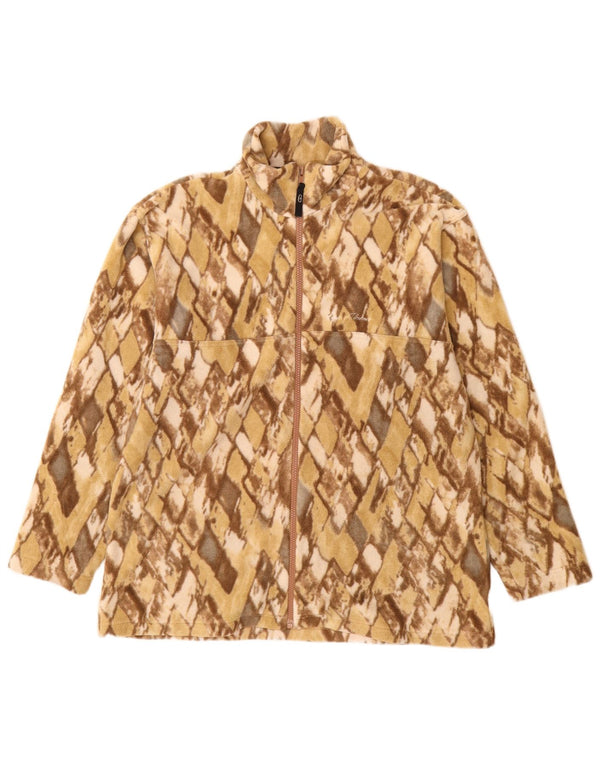 CONTE OF FLORENCE Damen Fleecejacke UK 16 Large Beige Argyle/Diamant