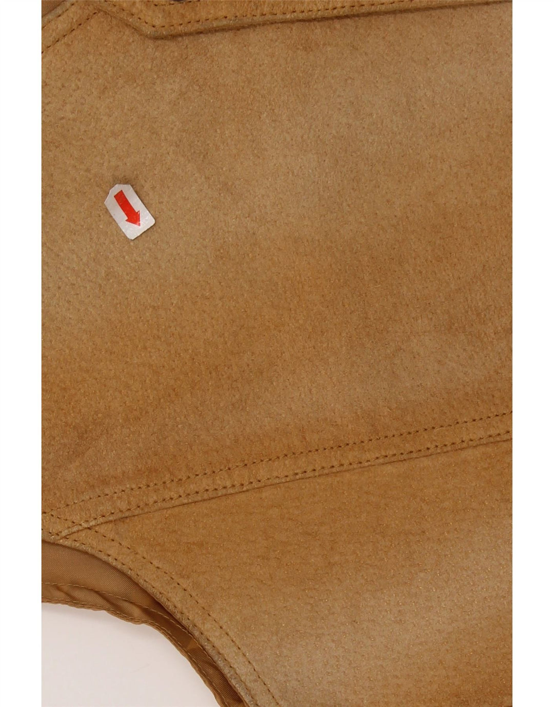 VINTAGE Herren Wildlederweste IT 44 XS Braunes Leder