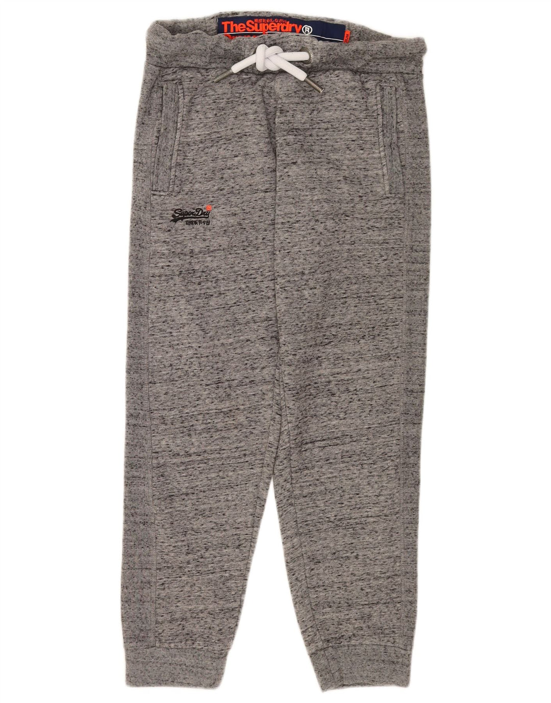 Superdry Damen-Trainingshose, Jogginghose, UK 12, mittelgrau meliert