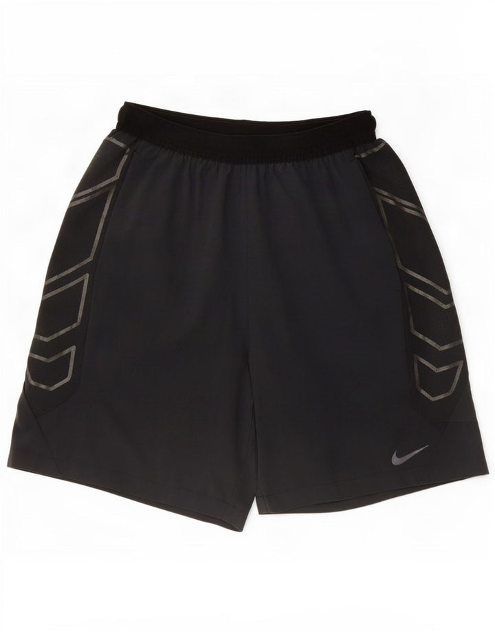 Nike Herren-Sportshorts, groß, aus schwarzem Polyester