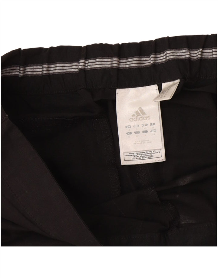 Adidas Damen Bermudashorts UK 10 Small W27 Schwarze Baumwolle