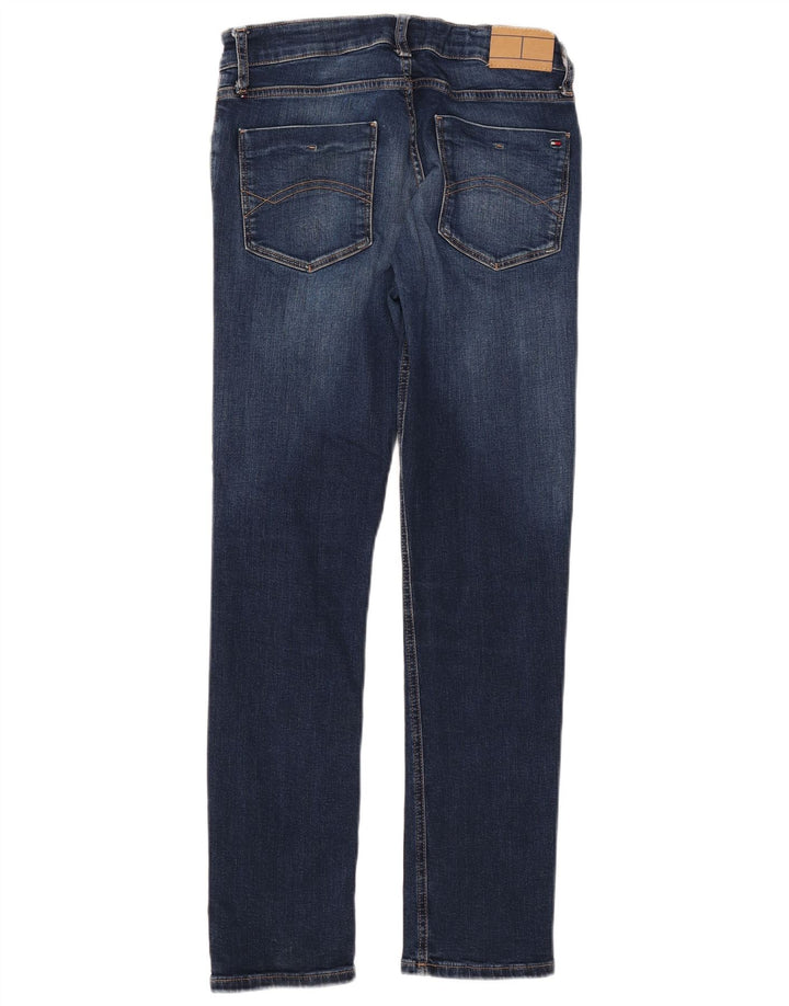 TOMMY HILFIGER Mädchen Slim Jeans 13-14 Jahre W26 L29 Blaue Baumwolle