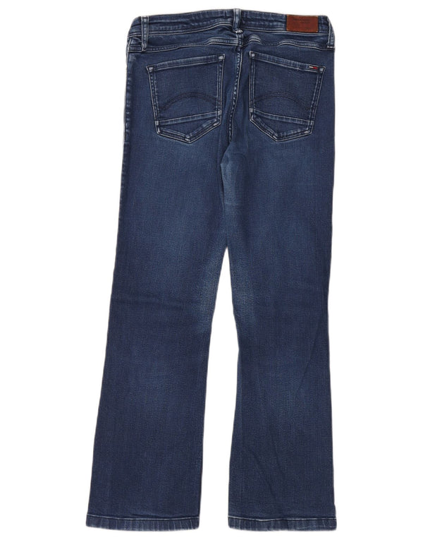Tommy Hilfiger Damen Mid Rise Bootcut Jeans W32 L26 Blaue Baumwolle