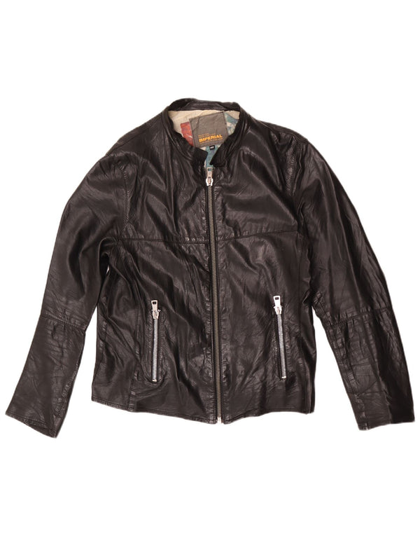 Imperial Damen Biker-Lederjacke IT 48 XL Schwarz