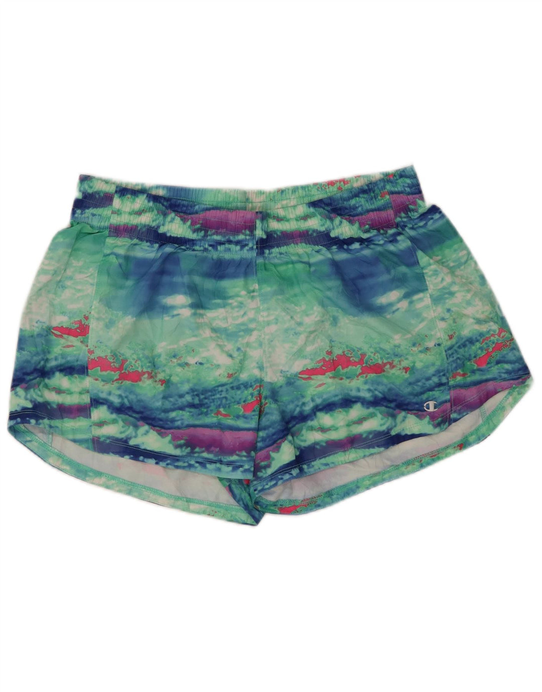 Champion Damen Sportshorts mit abstraktem Muster UK 18 XL Grün Polyester