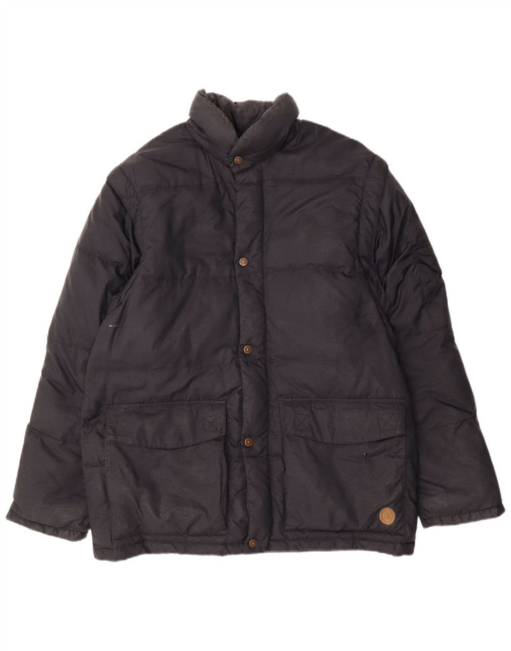Trussardi Herren Loose Fit Wattierte Jacke IT 44 XS Schwarz Polyester
