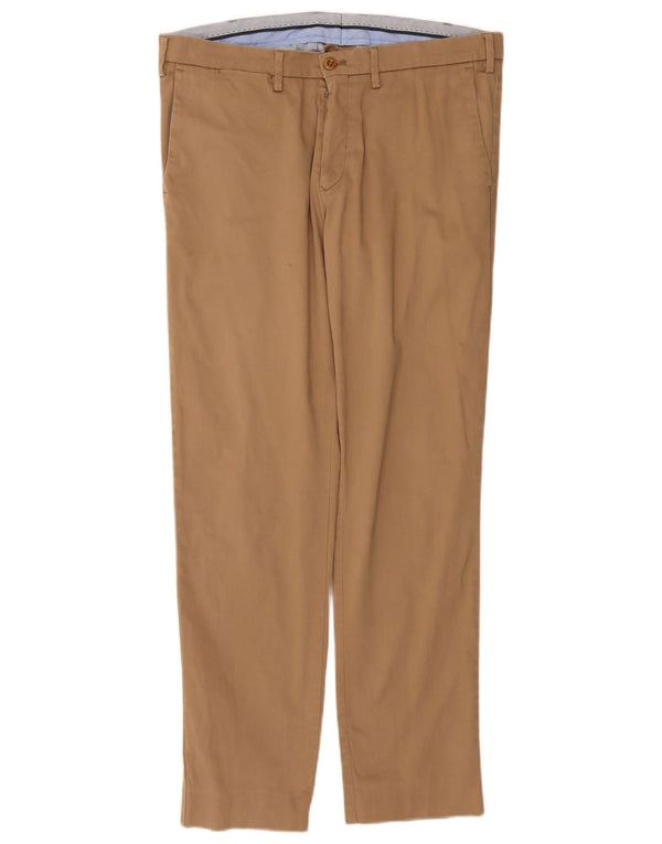 Gant Herren Slim Chino Hose IT 52 XL W35 L31 Beige Baumwolle