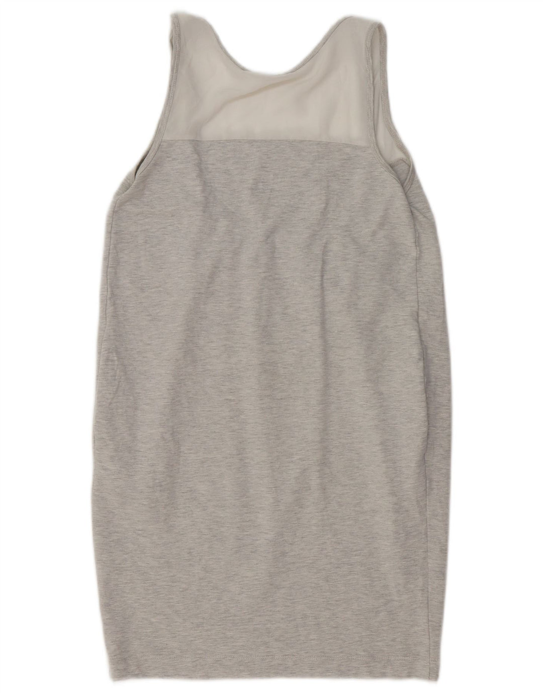 ZARA Damen Ärmelloses Basic-Kleid UK 10 Small Grau