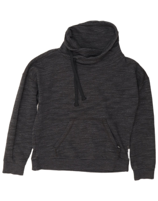 Reebok Damen Übergroßer Sweatshirt-Pullover UK 4/6 XS Grau gefleckte Baumwolle