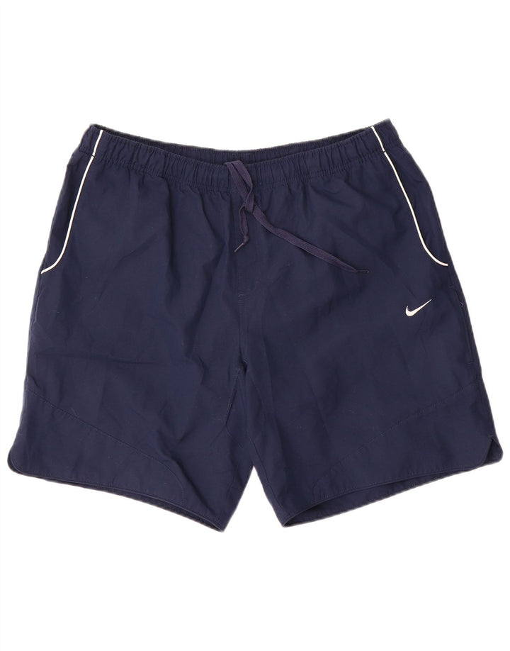 Nike Herren-Sportshorts, groß, marineblaues Polyester