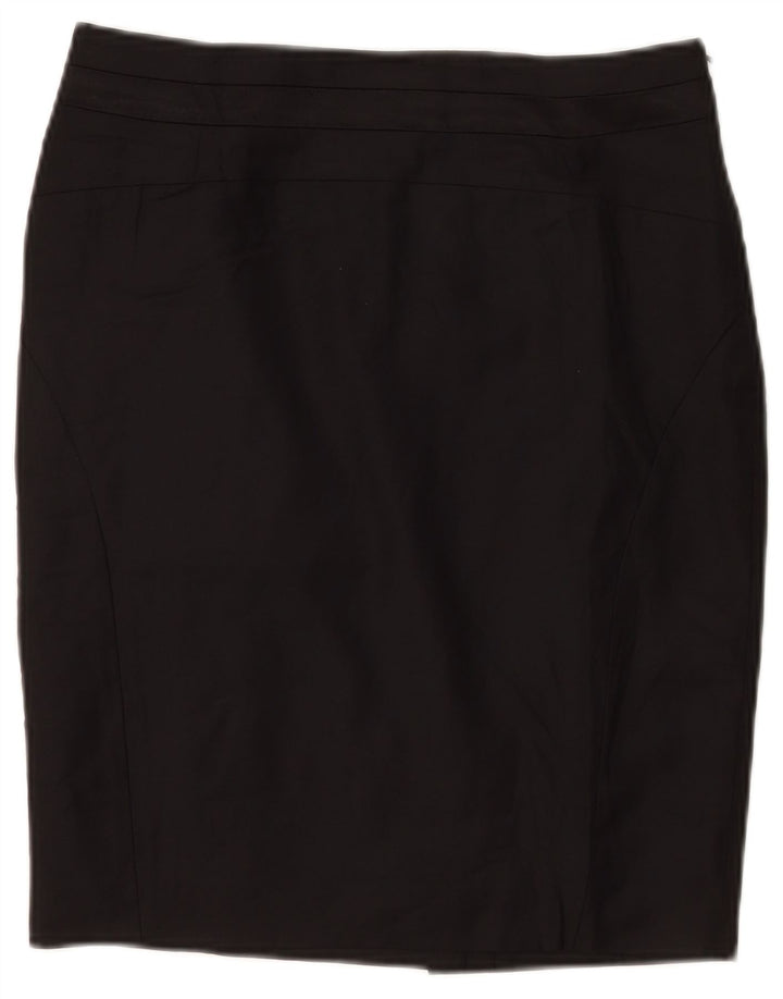 Ted Baker Damen Bleistiftrock Größe 2 Small W28 Schwarz