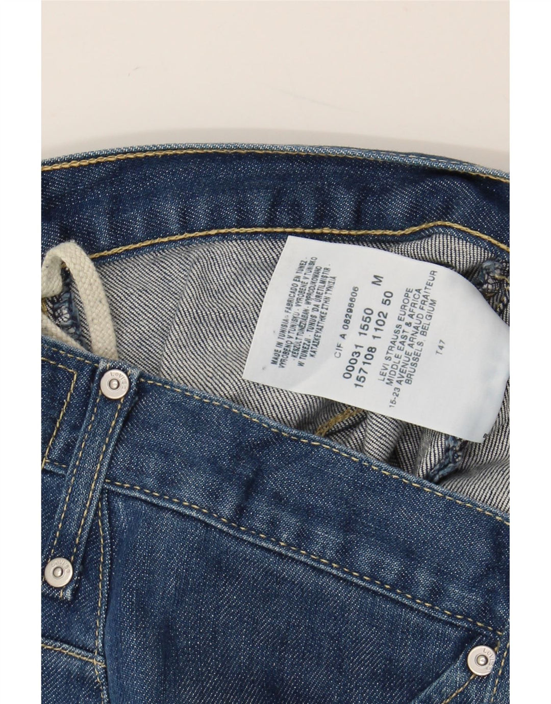 LEVI'S Damen-Jeansshorts, mittelgroß, W30, blaue Baumwolle