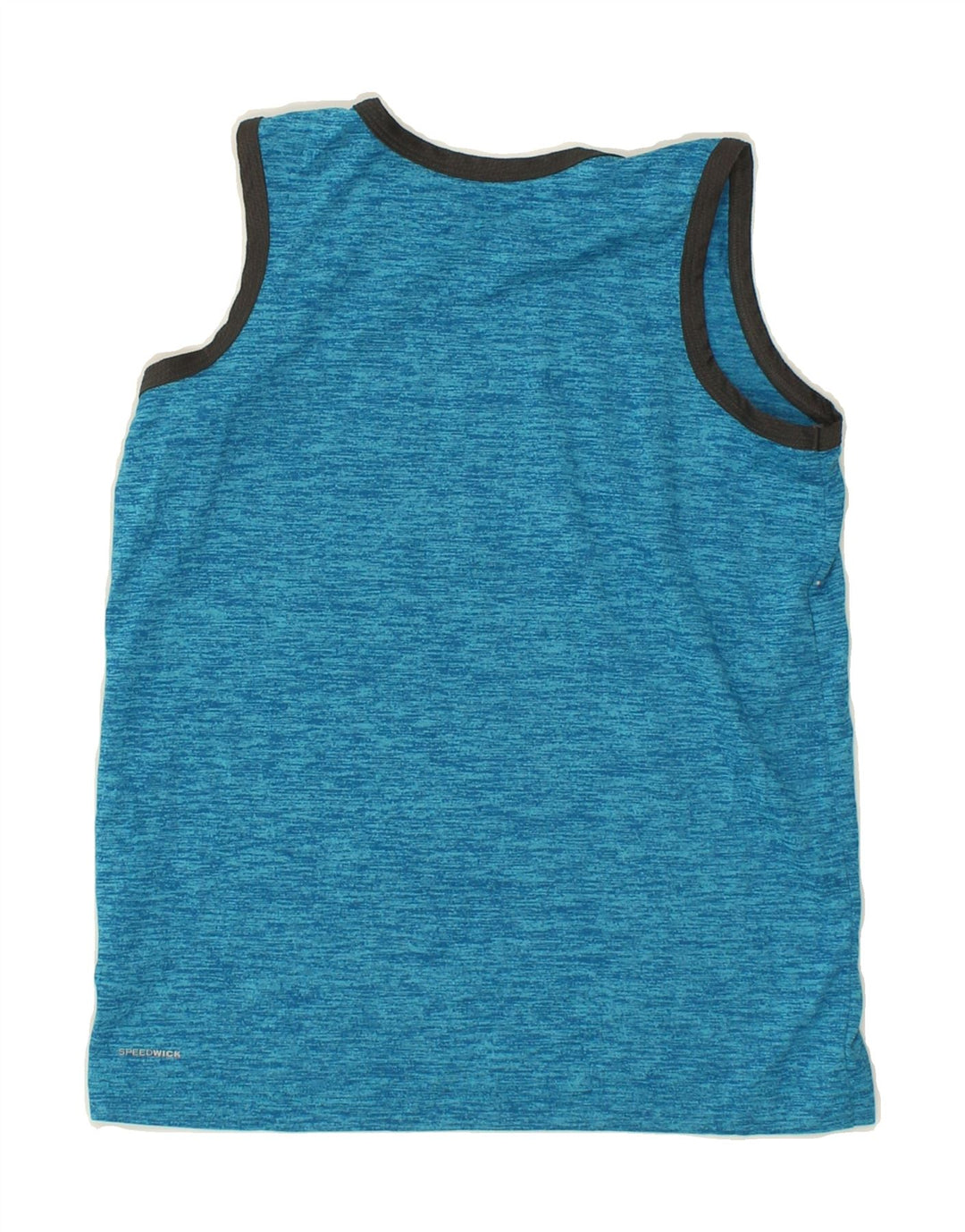 REEBOK Boys Graphic Vest Top 10-11 Years Medium  Blue Flecked Vintage Reebok and Second-Hand Reebok from Messina Hembry 