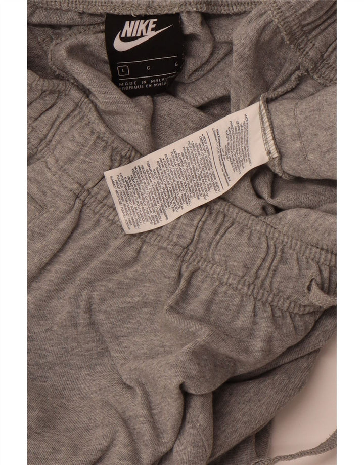 NIKE Herren-Sportshorts, groß, graue Baumwolle