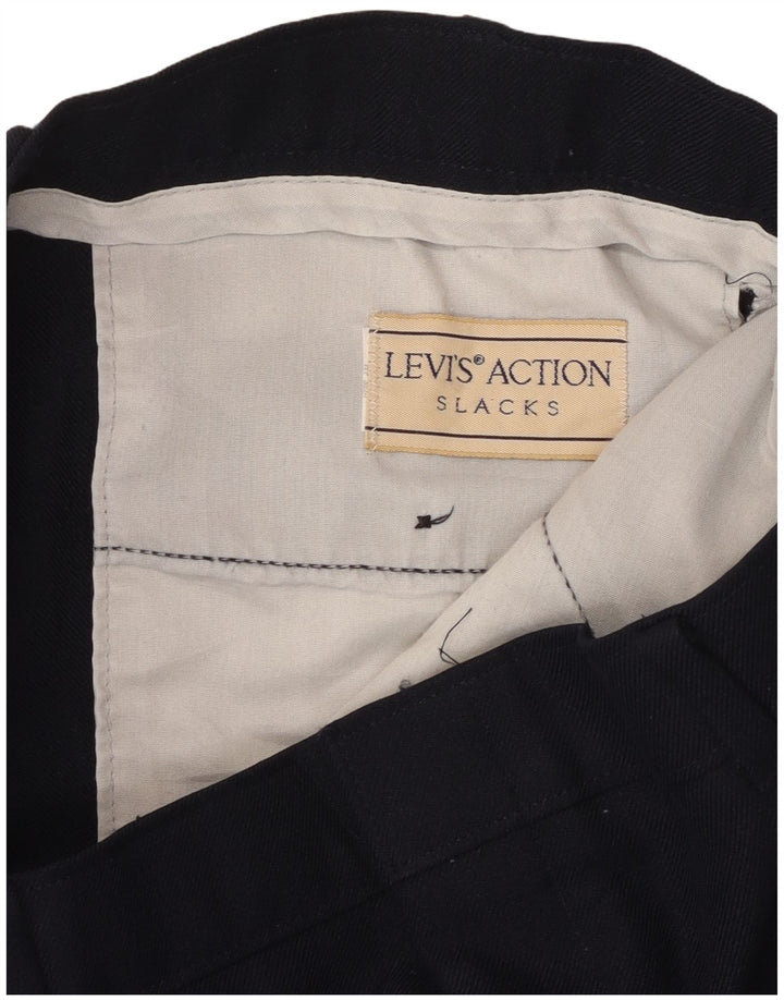 LEVI'S Herren Action Slacks Straight Freizeithose W38 L30 Marineblau
