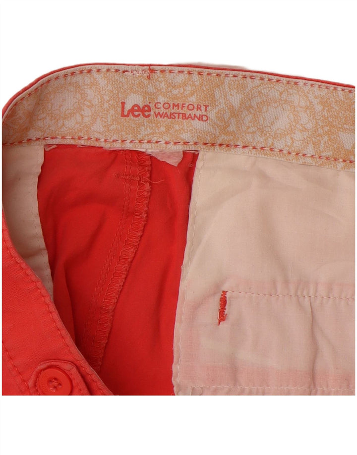 Lee Damen Regular Bermuda Shorts W38 XL Rot