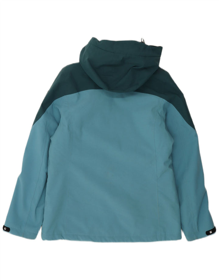 Killtec Damen-Windbreakerjacke mit Kapuze, EU 38, Mittelblau, Farbblock