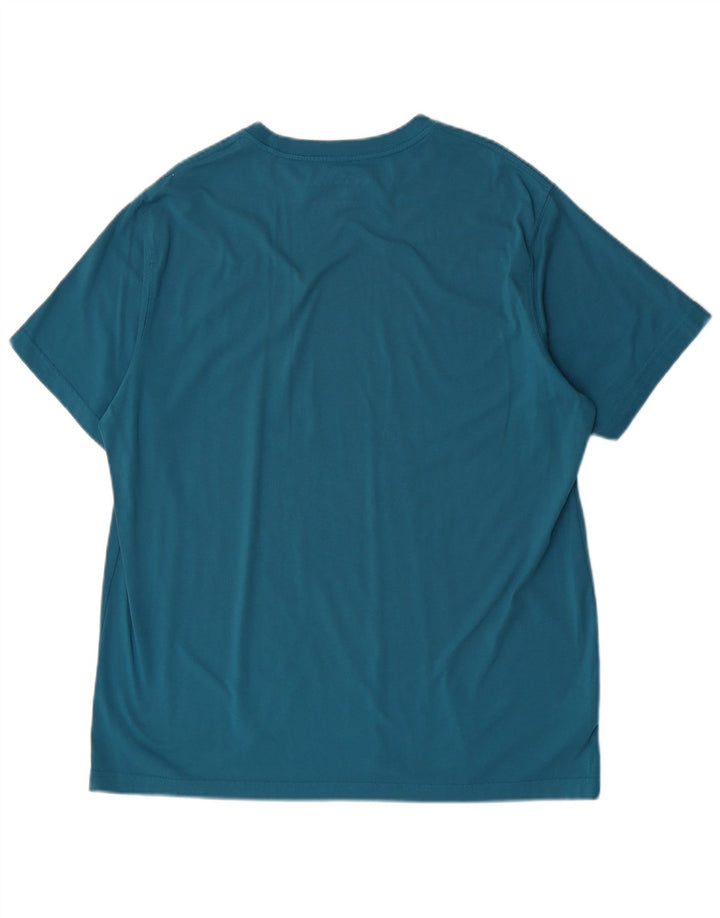 Eddie Bauer Herren T-Shirt Top XL Blau Baumwolle
