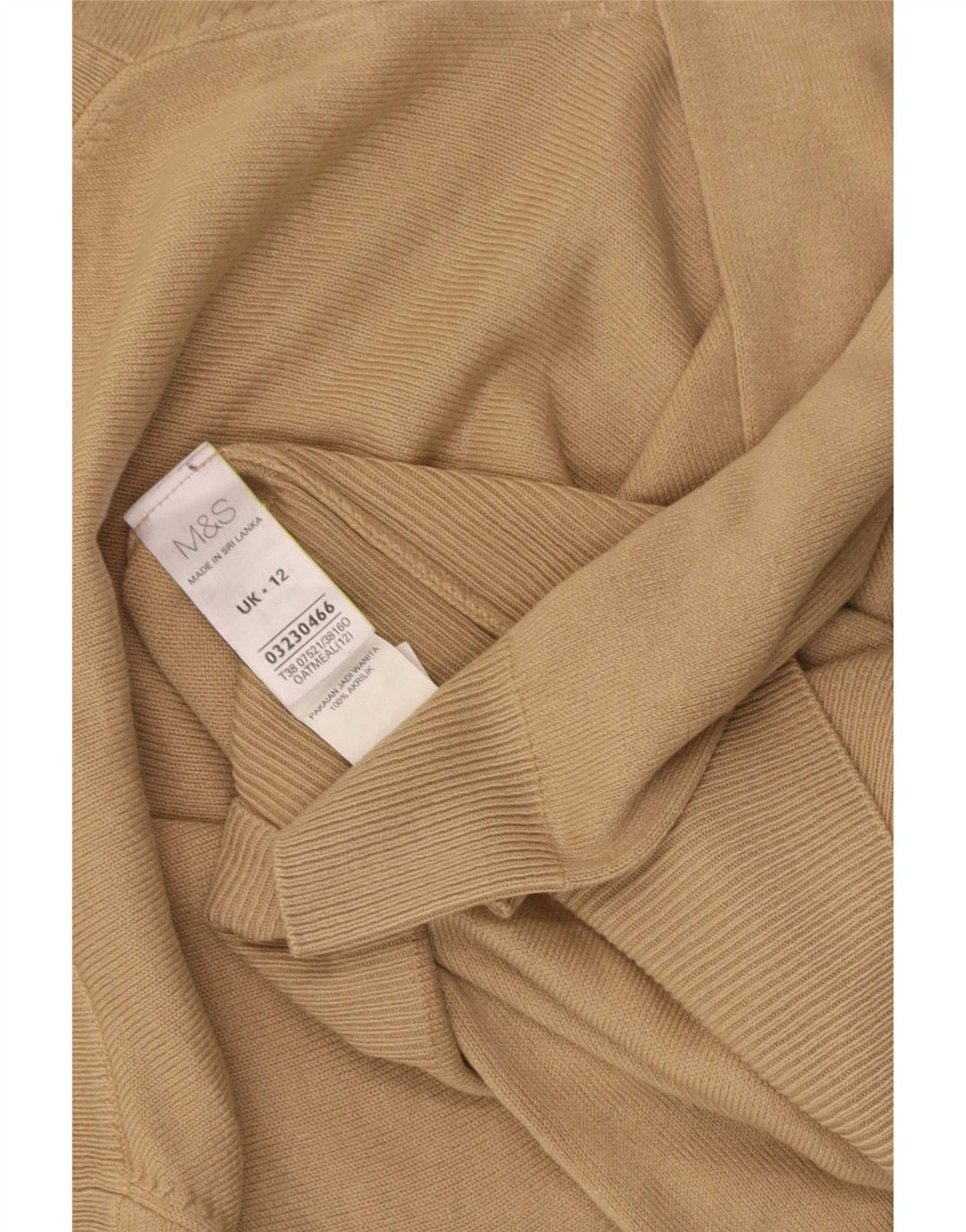 Marks & Spencer Rollkragenpullover für Damen, UK 12, Mittelbraun, Acryl