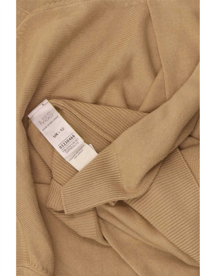 Marks & Spencer Rollkragenpullover für Damen, UK 12, Mittelbraun, Acryl