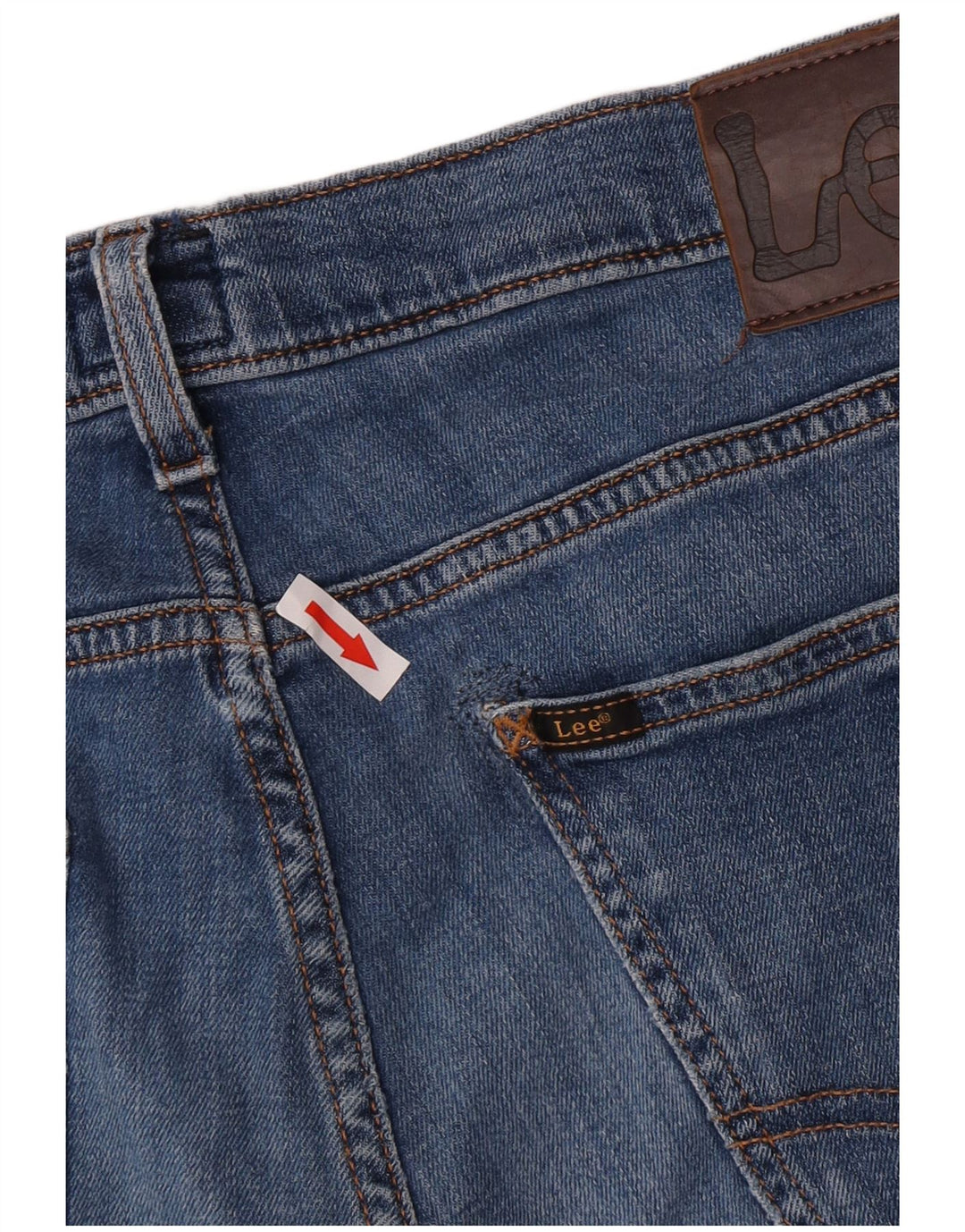 Lee Herren Luke Slim Jeans W32 L34 Blaue Baumwolle