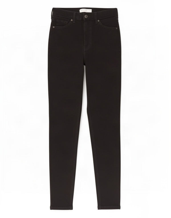 Topshop Damen Jamie Skinny Jeans W26 L29 Schwarze Baumwolle