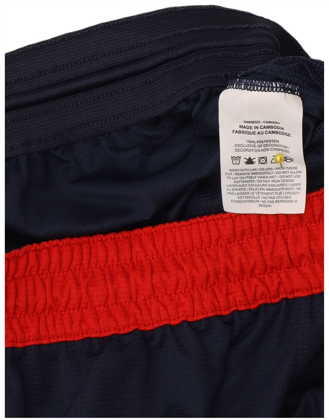 Nike Herren Dri Fit Sportshorts, Größe S, Marineblau, Farbblock-Polyester