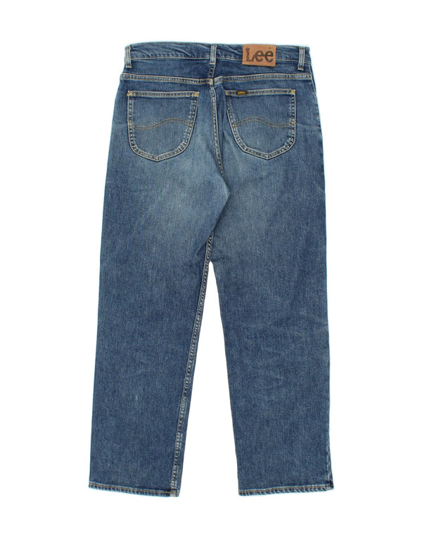 LEE Womens Straight Jeans W34 L30  Blue Cotton