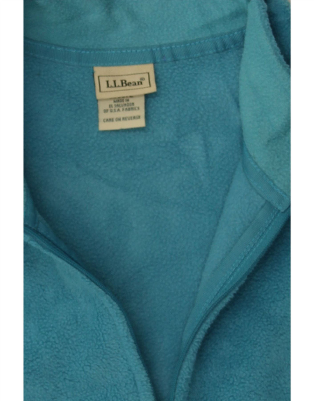L.L.BEAN Womens Fleece Jacket UK 14 Medium Blue Polyester Vintage L.L.Bean and Second-Hand L.L.Bean from Messina Hembry 