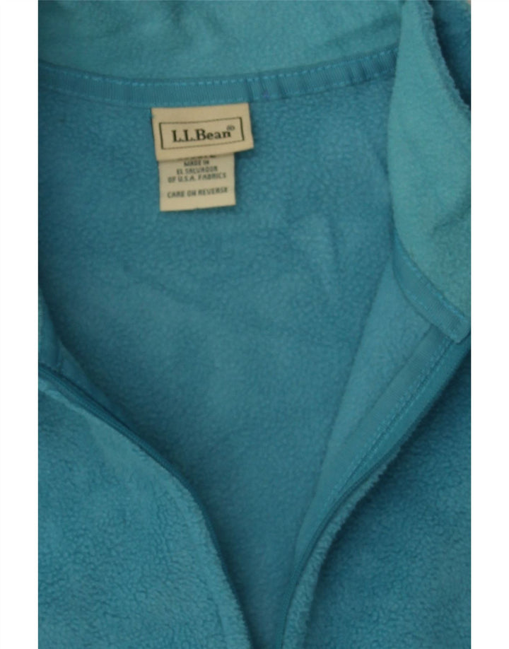 L.L.BEAN Womens Fleece Jacket UK 14 Medium Blue Polyester Vintage L.L.Bean and Second-Hand L.L.Bean from Messina Hembry 