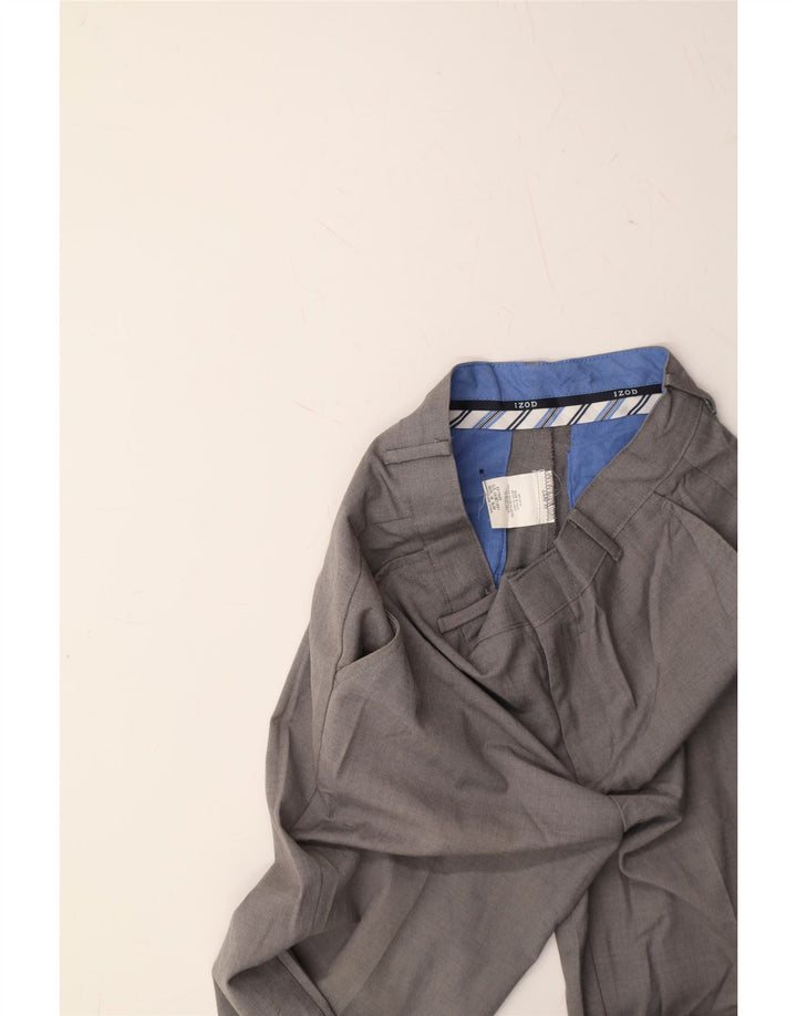 IZOD Boys Slim Chino Trousers 15-16 Years W26 L28 Grey Polyester Vintage Izod and Second-Hand Izod from Messina Hembry 
