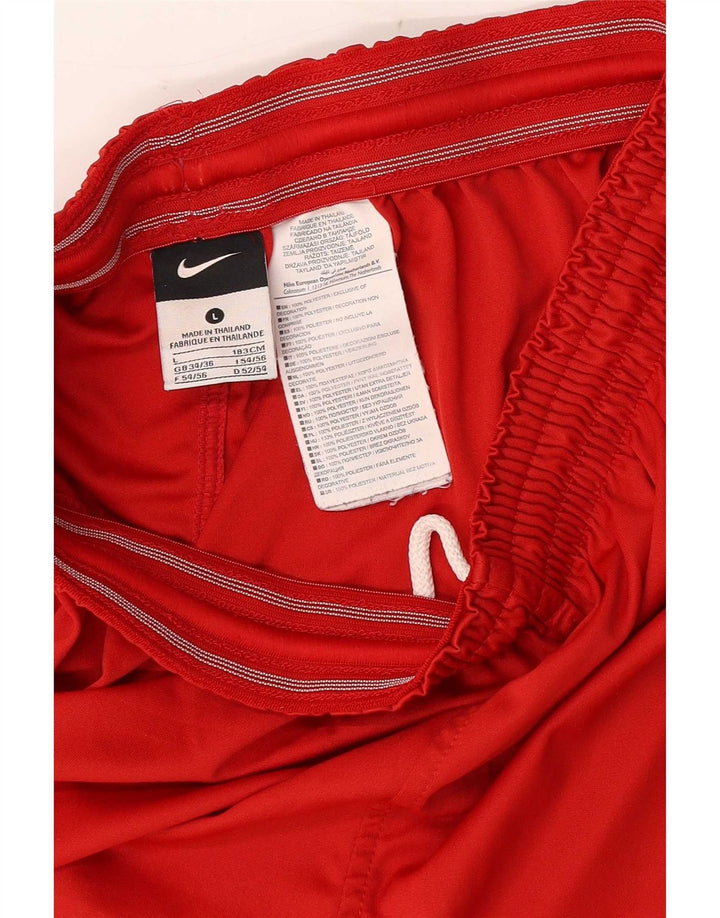Nike Herren-Sportshorts mit Grafik, groß, rotes Polyester
