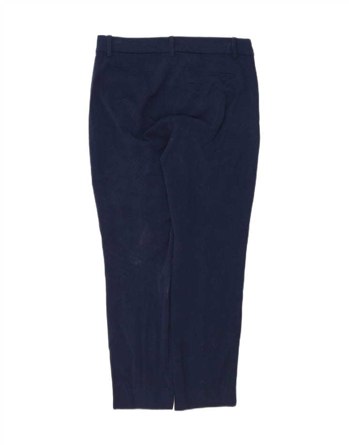 J. CREW Womens Slim Chino Trousers US 8 Medium W30 L28 Navy Blue Polyester Vintage J. Crew and Second-Hand J. Crew from Messina Hembry 