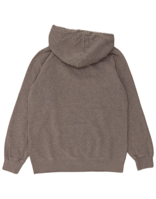 Jack Wills Damen-Kapuzenpullover mit Grafik, übergroß, Gr. 8, Grau, Baumwolle