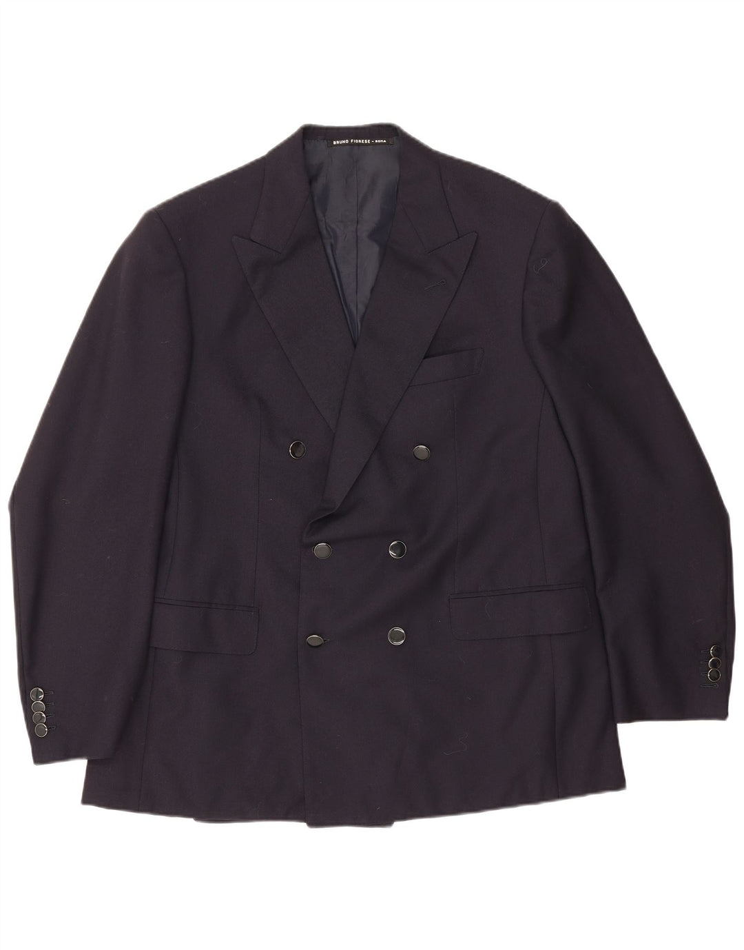 Vintage Herren Zweireiher Blazer Jacke UK 40 Groß Marineblau