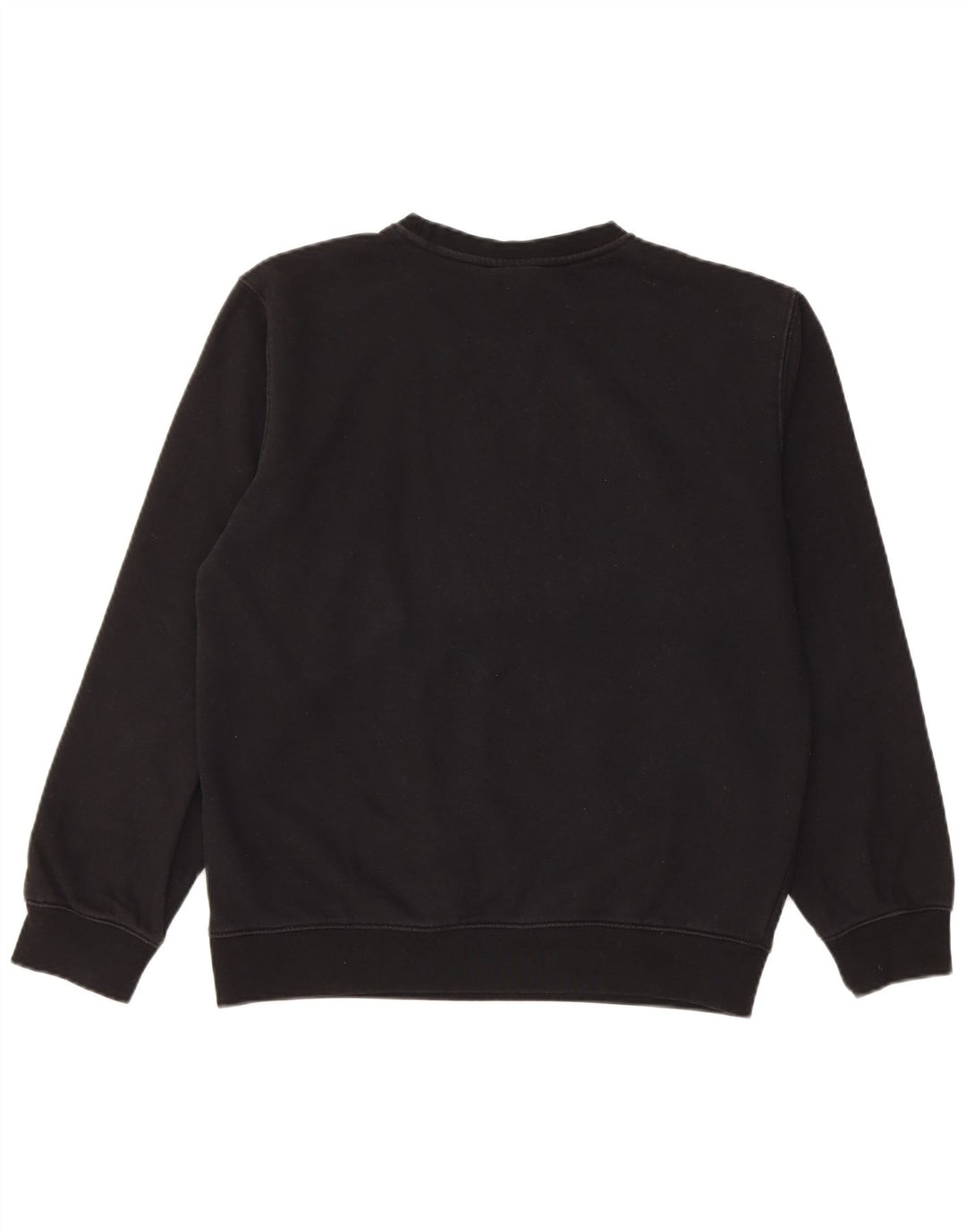 Champion Damen-Sweatshirt-Pullover UK 12 Mittelschwarze Baumwolle