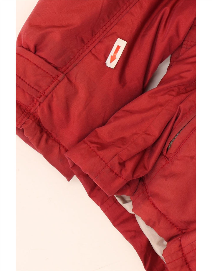 Canadiens Herren-Jacke mit Kapuze, gepolstert, IT 50, großes rotes Nylon