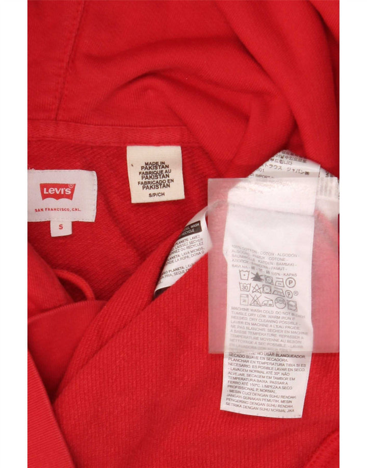 Levi's Herren-Kapuzenpullover mit Grafik, Größe S, Rot, Colourblock-Baumwolle