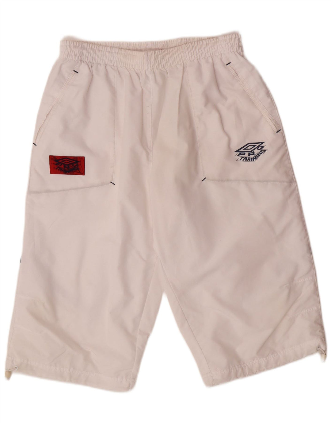 UMBRO Herren-Bermuda-Sportshorts UK 38/40 Mittelweißes Polyester