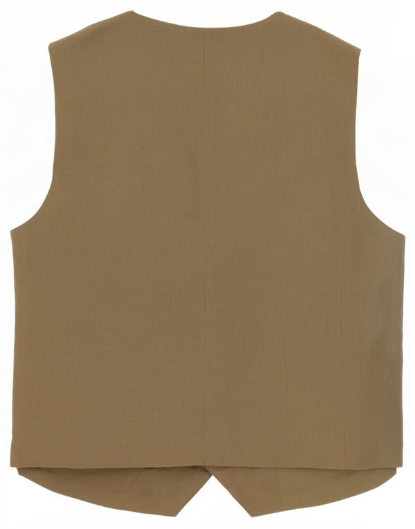 Zara Damen Weste UK 10 Small Khaki Polyester