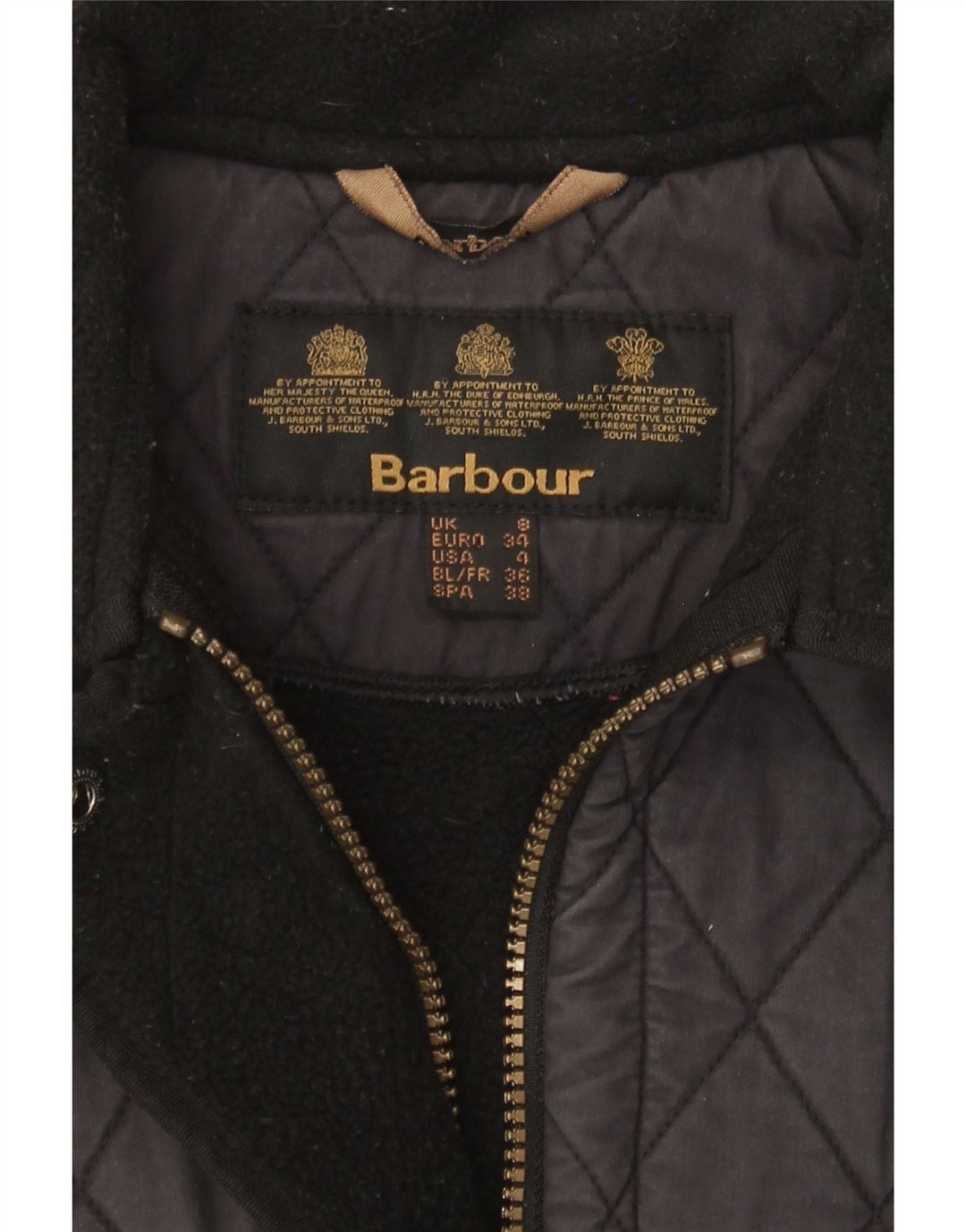 Barbour Damen Steppjacke UK 8 Small Marineblau