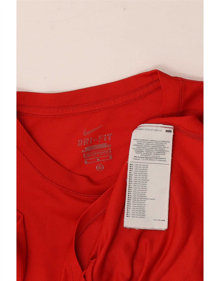 Nike Herren-T-Shirt mit Grafik, Mittelrotes Polyester