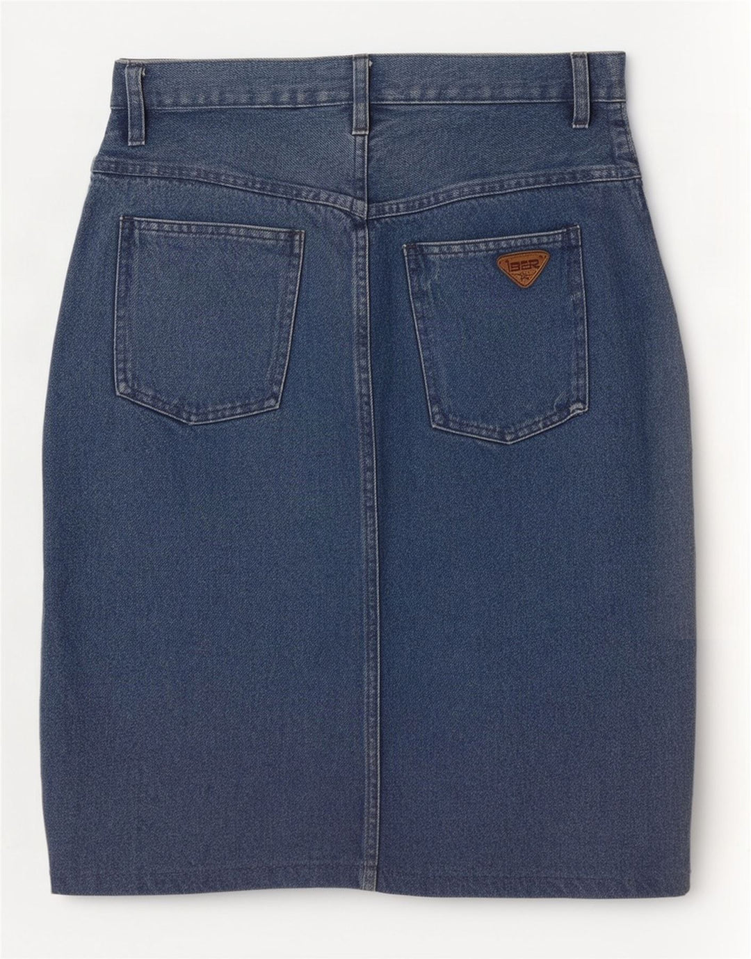 Iber Damen Jeansrock W28 Mittelblau